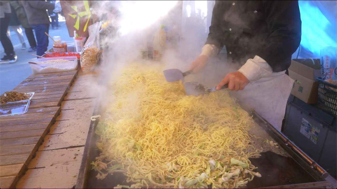 物凄い焼きそば職人22 超大量の焼きそば屋台 職人芸 Japanese Yakisoba Street Food Japan How To Make Yakisoba22 Asmr Youtube