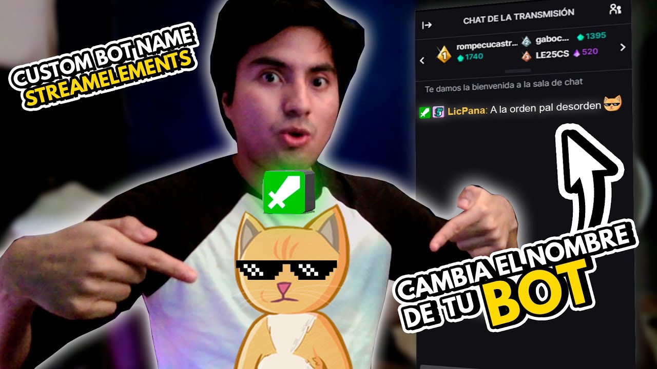 ¡CAMBIA EL NOMBRE DE TU BOT EN TWITCH! | Streamelements