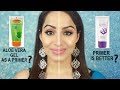 HOW TO USE ALOE VERA GEL AS A PRIMER?? IS IT BETTER?? (HINDI) | Deepti Ghai Sharma