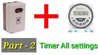Part -2   digital frontier timer connection and all settings to Dol LTLK starter ,