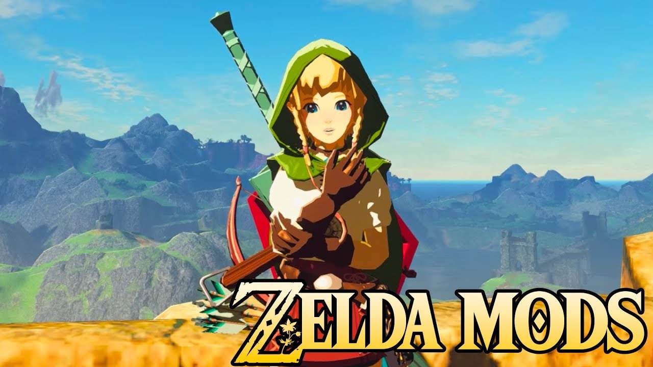 Play As Linkle In Breath Of The Wild Zelda Mods Youtube