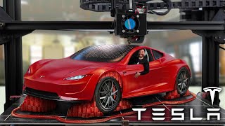 I 3D Printed The Tesla Roadster!!