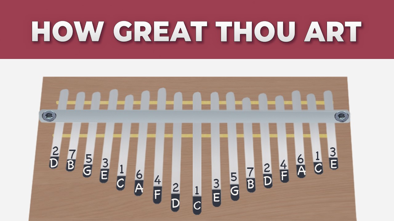 How Great Thou Art - BEGINNER Kalimba TUTORIAL