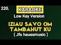 Karaoke  iziau savo om tambahut ku  jfs haussmusic low key version