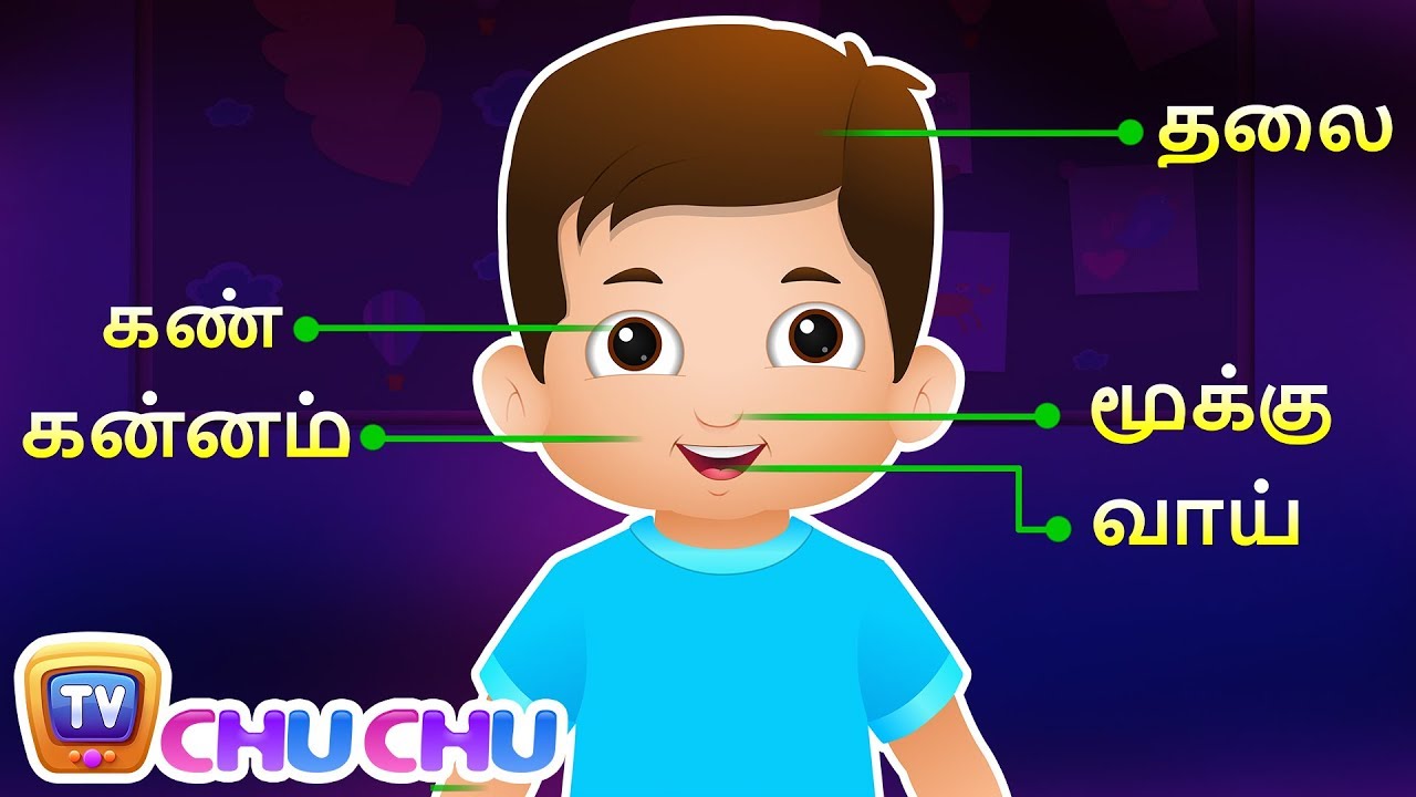    Parts of the Body Actions Song  Tamil Rhymes for Children by ChuChu TV
