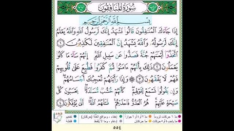 #سورة المنافون#الآيات٥_٦#تلاوة الآنسة سمية #قليل دائم خير