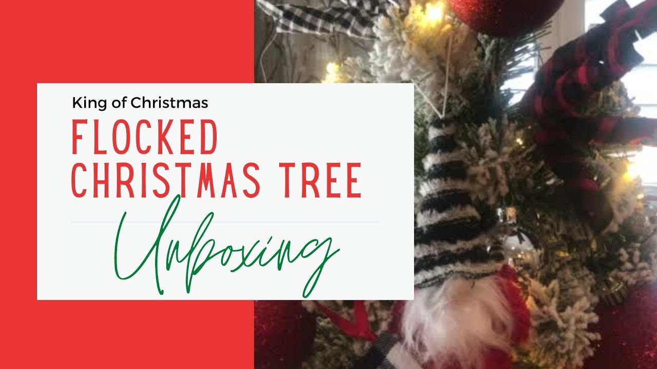 'King of Christmas' Flocked Christmas Tree Unboxing Trista, Tried