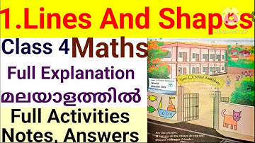 Class 4 Maths Unit 1 Lines And Shapes Full Explanation Activities|Class 4 Maths Unit 1 Notes Answer