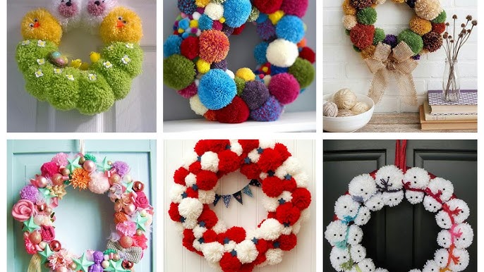 DIY Pom Pom Wreath for Christmas ⋆ Dream a Little Bigger