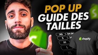 Créer une pop up guide des tailles sur Shopify