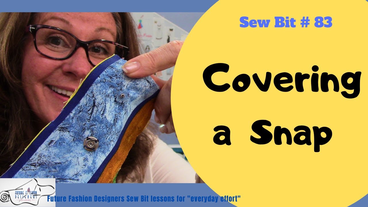 How to Cover Snaps with Fabric - Fabric covered Press Studs 