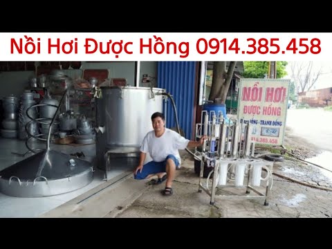 Video Nồi Hơi Nấu Rượu 150kg gạo lõi inox đun củi siêu tiết... - youtube
