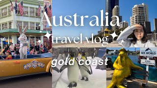 Australia travel vlog  Surfers Paradise Gold Coast, visiting Movie World & Sea World