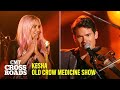 Video thumbnail of "Kesha & Old Crow Medicine Show Perform “Wagon Wheel” | CMT Crossroads"