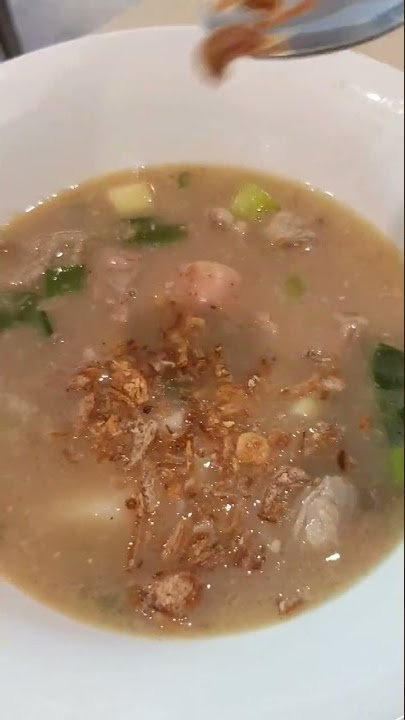 Coto Makassar The tender beef stewed & perfectly seasoned broth filled with spices.