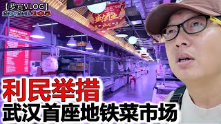 乘地铁回家顺手买把菜,武汉首座“地铁菜市场” 现场空无一人上班族都不买菜【罗宾VLOG】