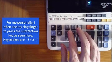 How to Subtract on a Desktop Calculator