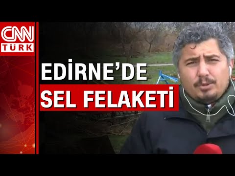 Enez ilçesinde sele kapılan 1 kişi hayatını kaybetti
