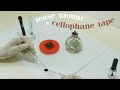 how to: Tease Mount and Cellophane Tape (scotch tape) method | HARRI RHODES