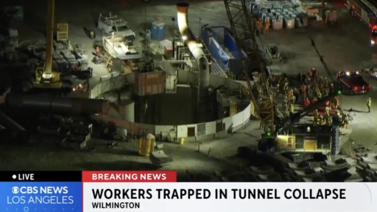 Wilmington tunnel collapse temporarily traps 31 construction workers