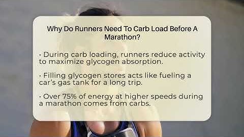 Why Do Runners Need To Carb Load Before A Marathon? - Running Beyond Limits