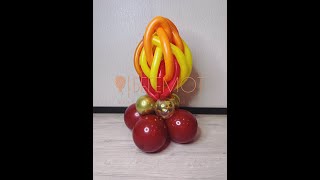 Как сделать огонь из воздушных шаров? (How to make fire from balloons?)