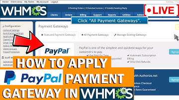[🔴LIVE] How to apply PayPal payment gateway in WHMCS?
