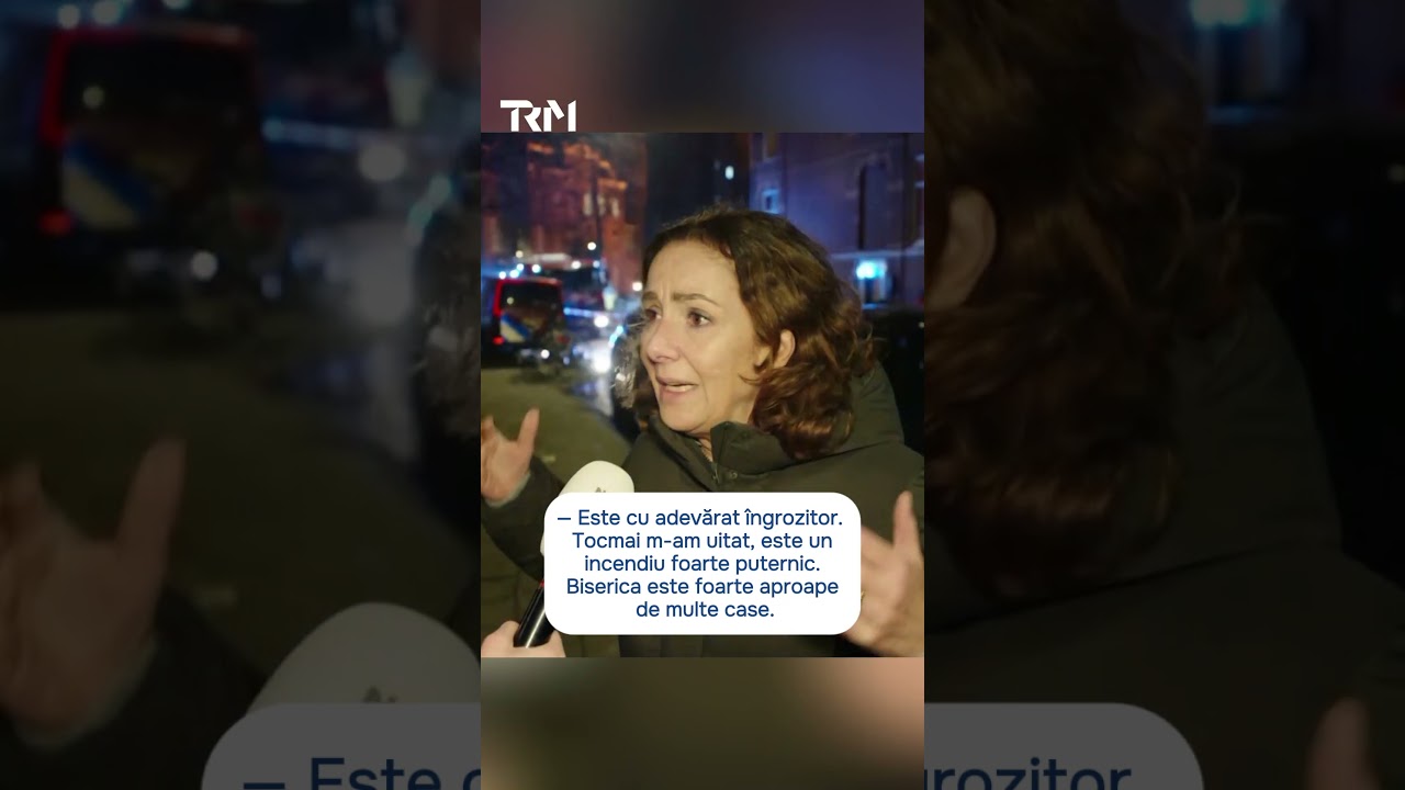 Amsterdam: Incendiu devastator într-o biserică din secolul XIX