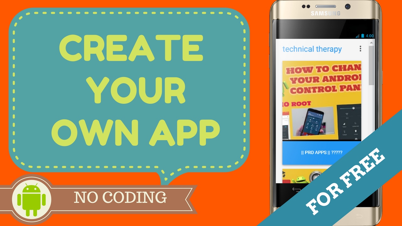 Make your own App for free (No Coding) - YouTube