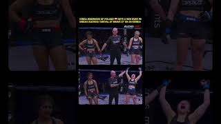 Poland's Kinga Jendrasik with a split decision win against India's Suchika Tariyal at BRAVE CF 104