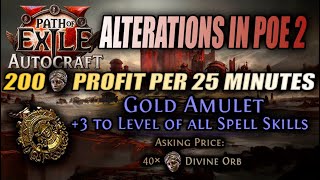 Ash How To Get Profit With Autocraft Augsannuls D Amulet. Poe 2, 0.4.0