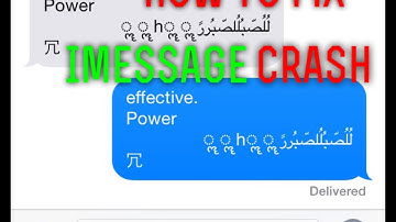HOW TO | 100% Iphone imessage crash fix phone restart