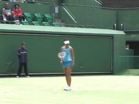 福岡国際女子テニス2005 女子シングルス 準決勝 中村藍子 VS 森田あゆみ vol2
