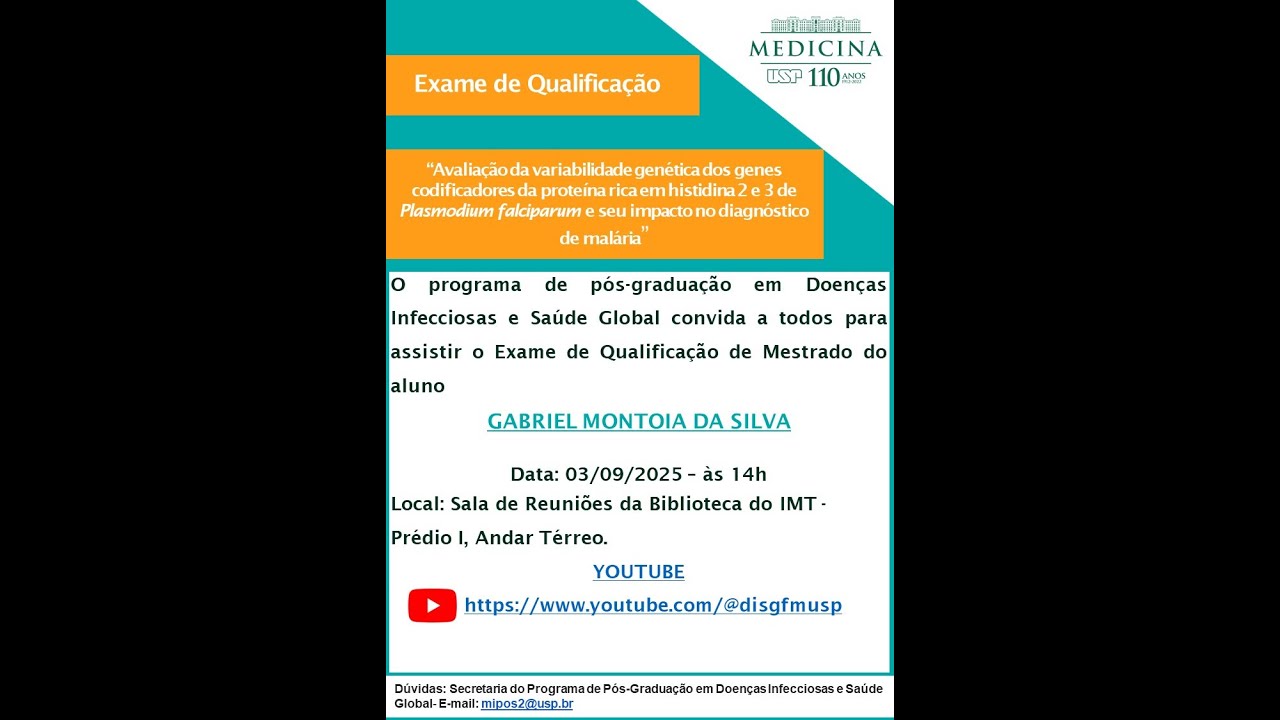 Avaliação da variabilidade genética dos genes codificadores da proteína rica em histidina 2 e 3...