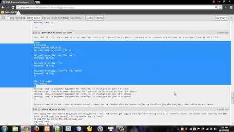 debug php - runtime config