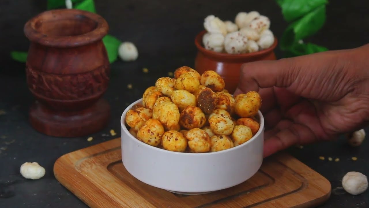 Crispy Masala Makhana Recipe | Healthy Roasted Fox Nuts | Easy Tea Time Snack