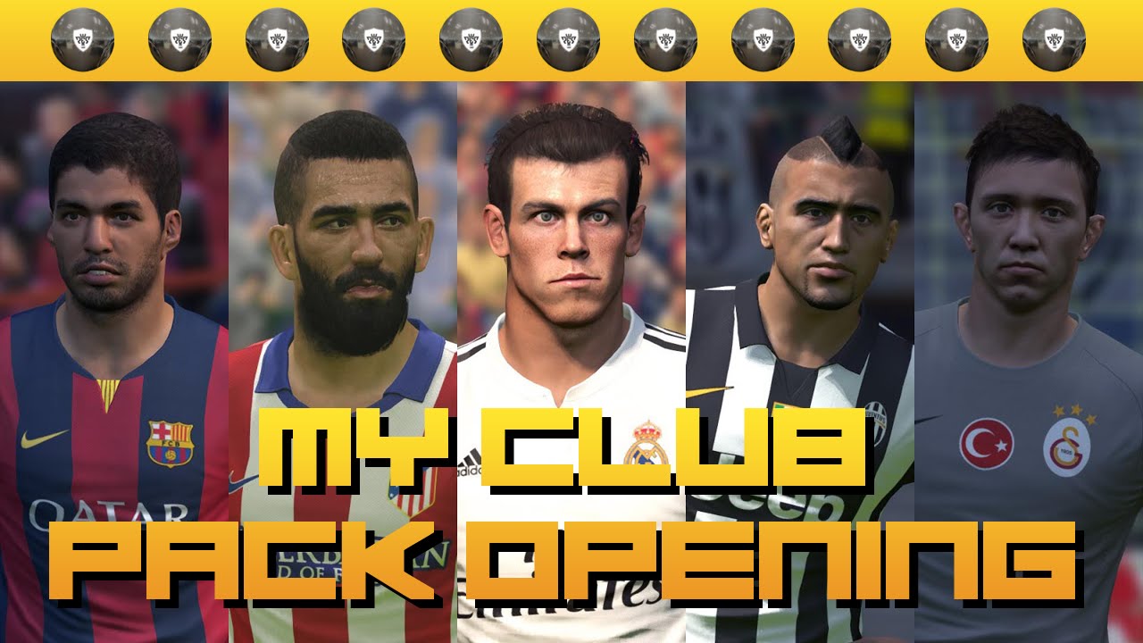 PES 2015 MY CLUB PLAYER/PACK OPENING!! BLACK BALLSSSS!!!!!