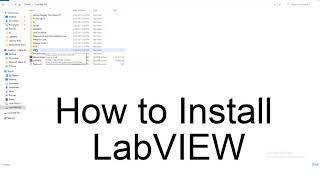 How to Install LabVIEW