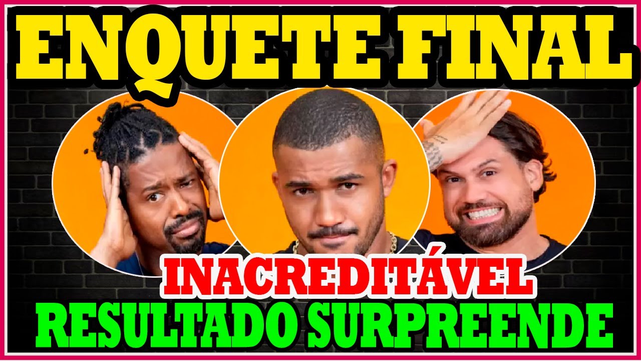 BBB 2026:ÚLTIMA Enquete ATUALIZADA BBB aponta  quem SAI do BBB 26 Matheus, Brigido ou Leandro