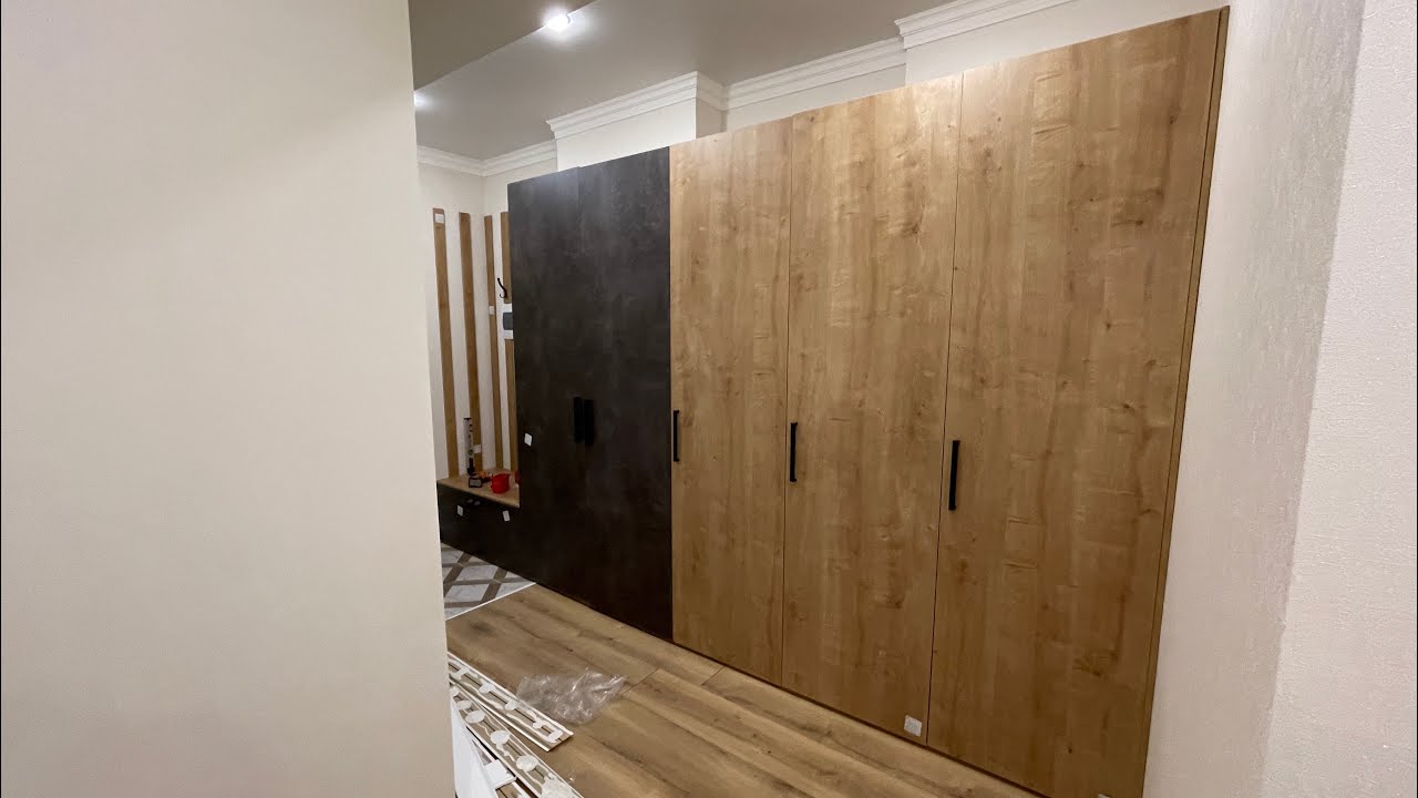 Монтаж эконом шкафа. - YouTube