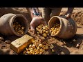 GOLD Discovery, found a big gold nuggets worth million dollars at the mountain, mining exciting