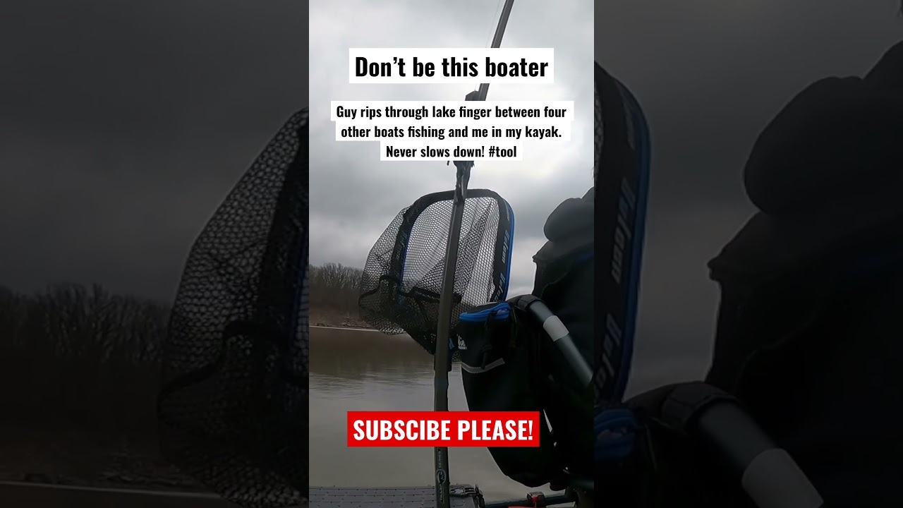 Rude boaters! Don’t be this guy! Boater drives between other boats at speed 😡😡 