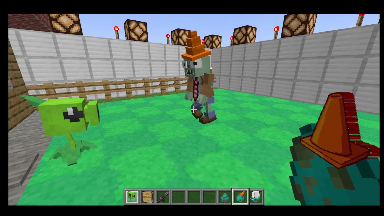 Minecraft: PVZ Cubed, showcasing all the Plants!