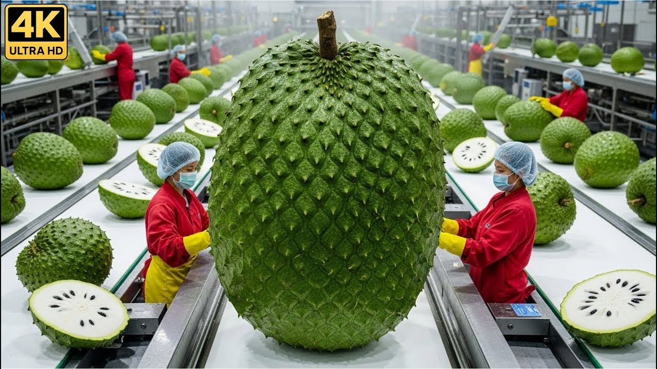 Inside the Soursop Factory – How Graviola Becomes Premium Juices and Health Products Full Process