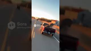 Dashcam Jumpscare Footage 1! #ai #sora