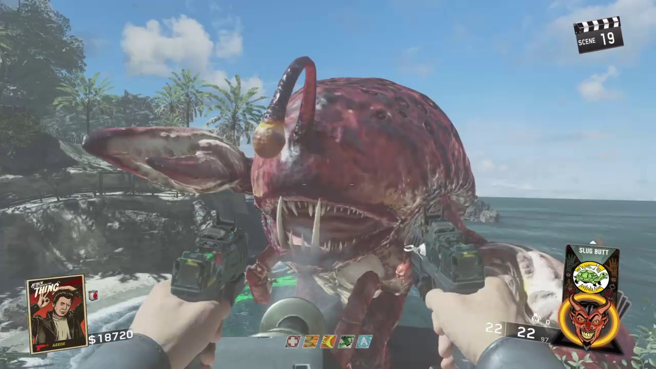 IW Zombies - Attack of the Radioactive Thing Solo Boss Fight Full Gameplay