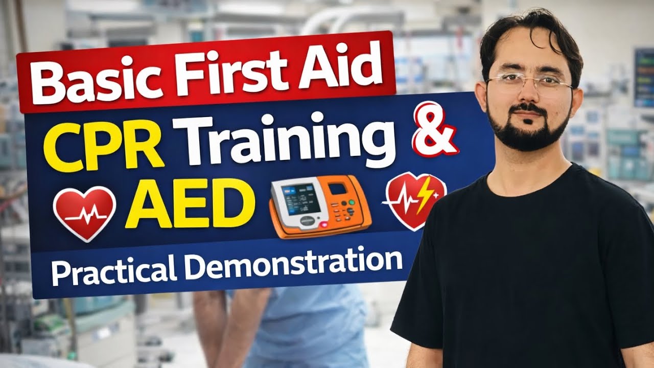 Basic First Aid CPR Training & AED Practical Demonstration - YouTube