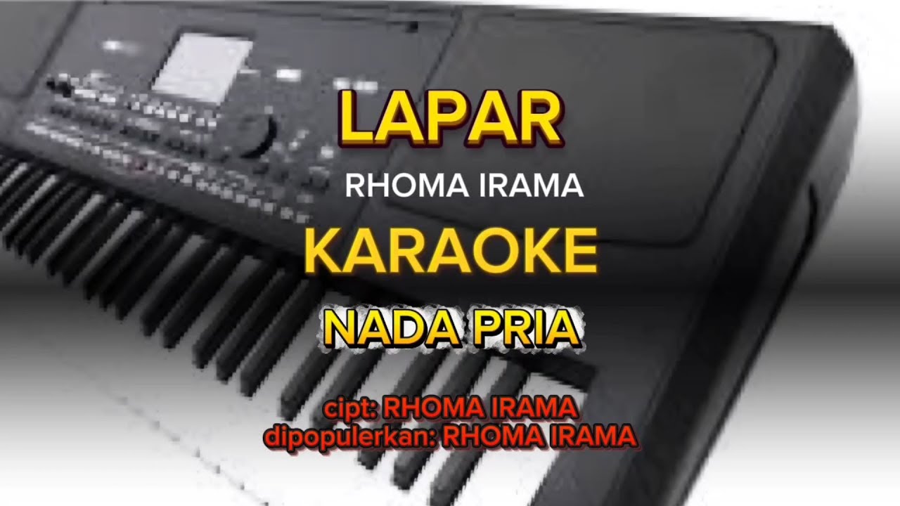 LAPAR - KARAOKE - NADA PRIA - NADA COWOK