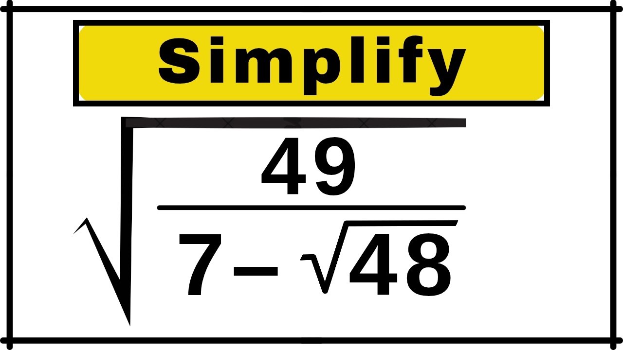 Japanse Math Square Root Japanese | A Nice Square Root Algebra Problem | Math Olympiad - YouTube