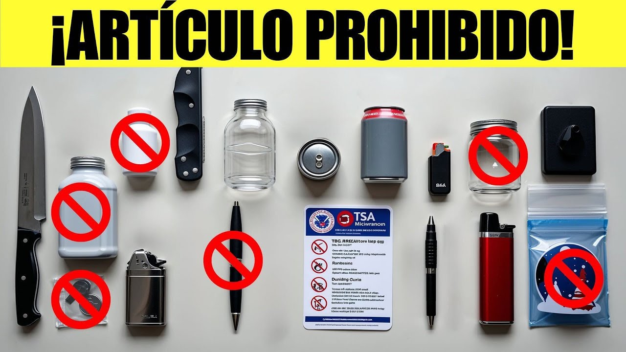 TSA 2025: 13 Objetos Prohibidos que Debes Evitar para Viajar sin Problemas